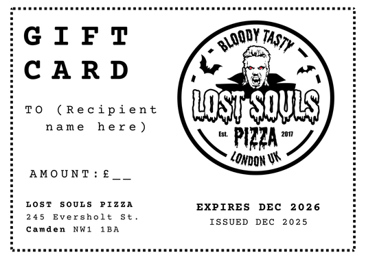 Lost Souls DINE-IN GIFT CARD