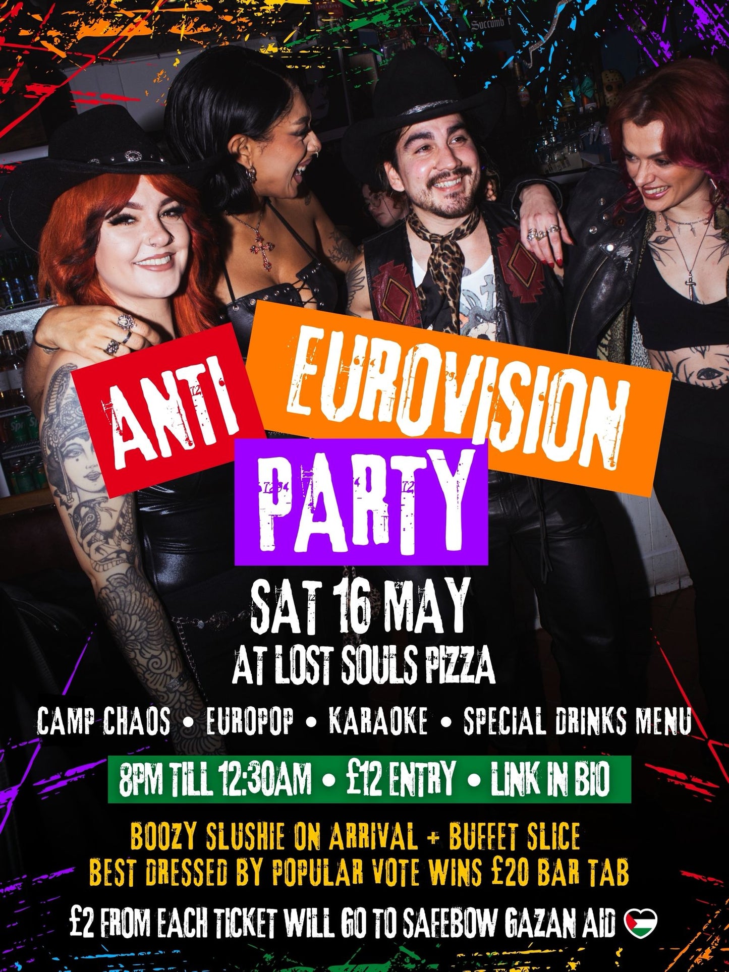 EVENT TICKET: ANTI-EUROVISION HOUSE PARTY - SAT 16TH MAY 8PM-12:30AM
